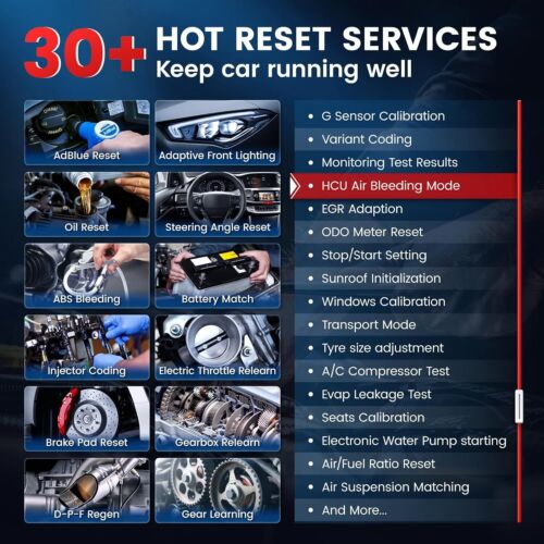 OBD2 Bidirectional Scanner AutoVIN 30+ Reset Functions Major Brand - Foto 3 di 9