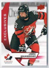 2019-20 TEAM CANADA WOMEN EXCLUSIVES JAIME BOURBONNAIS 151/250 #58