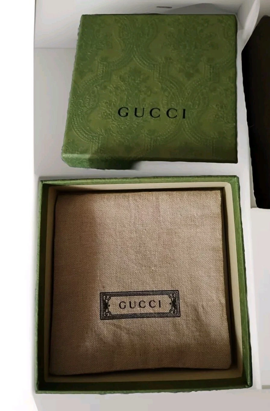 Gucci Bijoux Pendentif Collier Boîte avec Pochette et Plateau Grand 5inx5in