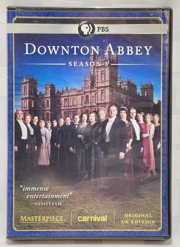 Masterpiece Classic Downton Abbey Season 3 DVD Widescreen 2011 UK Edition - Picture 2 of 9