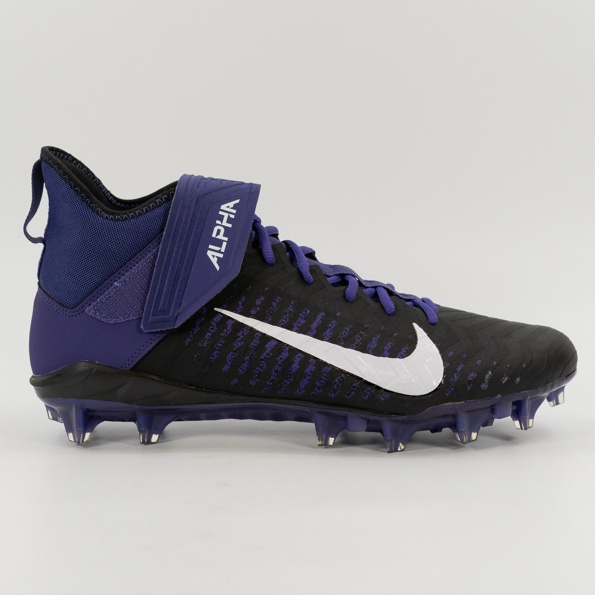 Nike Alpha Menace Pro 2 Mid \'Black Purple\' BV3945-500 Football size 13 Amazon.com | Nike Alpha Menace Pro 2 Mid Football Cleats  main image 2