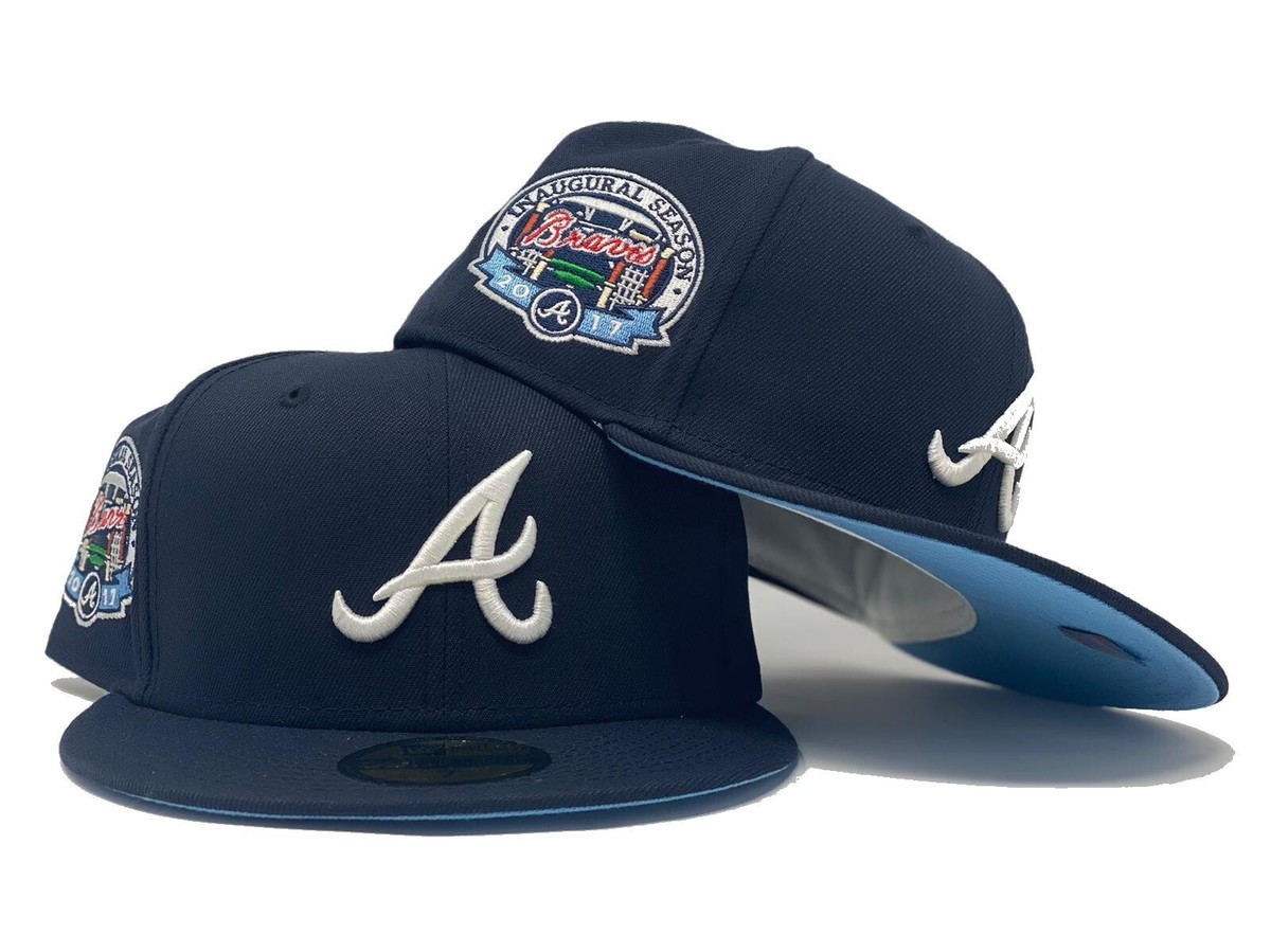 ATLANTA BRAVES 2017 INAUGURAL SEASON NAVY ICY BRIM NEW ERA FITTED