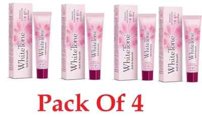 White Tone Soft & Smooth Hydrating + Sun Protection Face Cream 50g Pack of 4