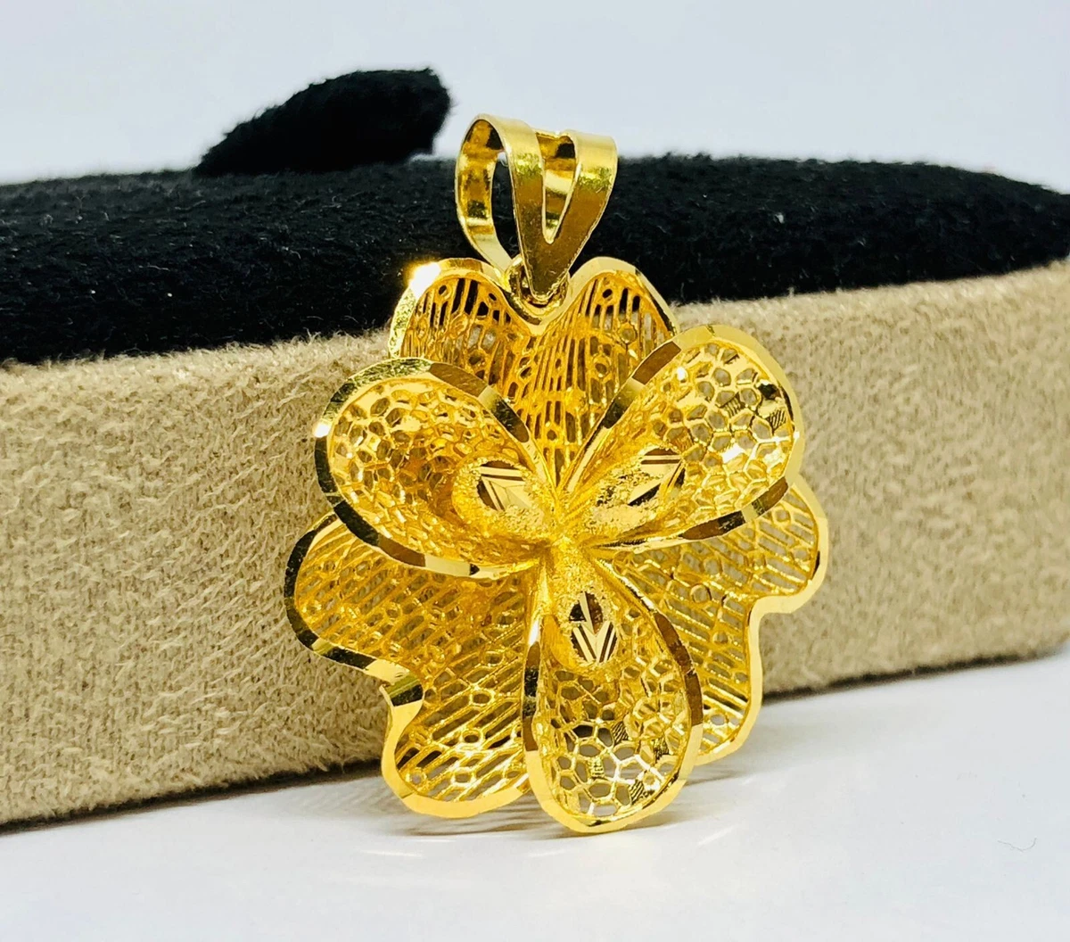 Turkish Net design 18K yellow Gold pendant Anniversary Gift eBay