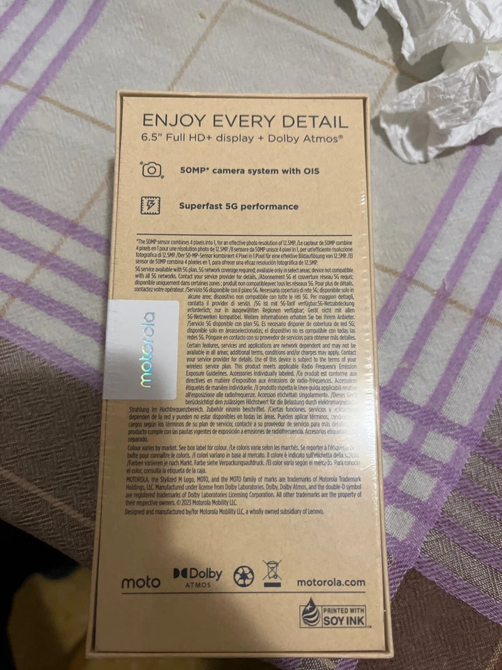 Motorola moto g⁴⁰ 5G - 256GB Midnight Blue - Nuovo e Sigillato - Immagine 3 di 3