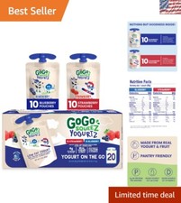 yogurtZ Variety Pack - 20 Pouches of Blueberry  Strawberry Snacks 3 oz each 
