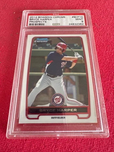2012 Bowman Chrome Prospects Bryce Harper  RC #BCP10 PSA 9