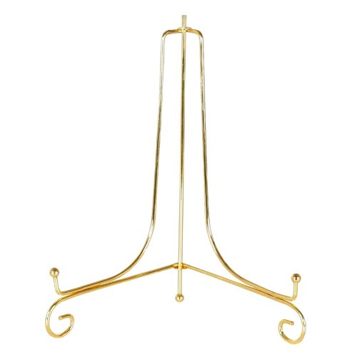 Gold Display Stand Craft Bracket Book Holder Photo Pedestal Bowl Dish