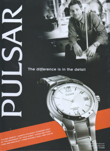 Pulsar Kinetic Quartz Accuracy  Watch 2003 Magazine Advert #2525 - Photo 1/1