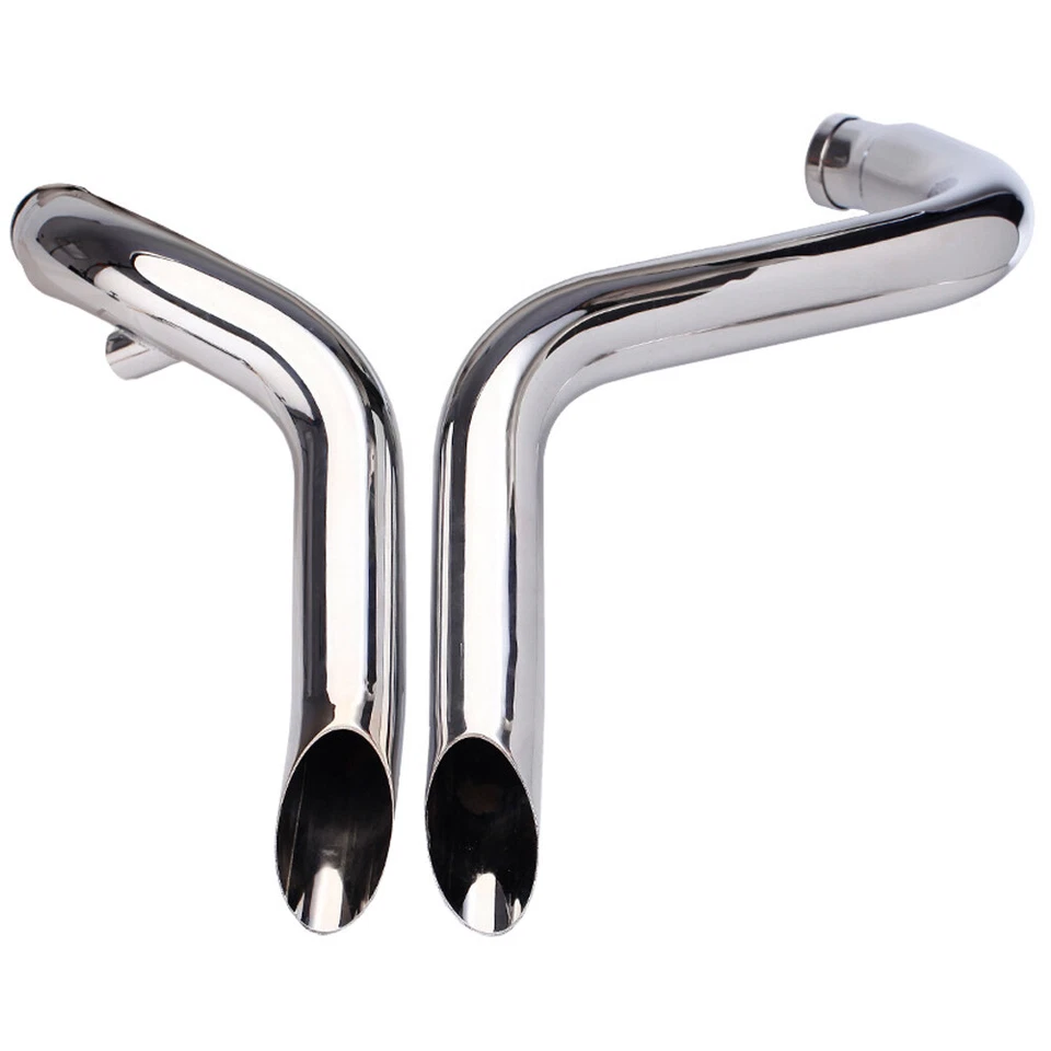 Tubos de escape LAF de 2 pol. para Harley Sportster/Softail 1984-2023 com envoltório prata - Imagem 4 de 4