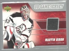 2006-07 Upper Deck Game Jerseys #JBI Martin Biron (ref37831)