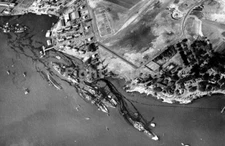 WW2 Picture Photo US Pearl Harbor After Japan Attack USS Oklahoma Maryland 1916