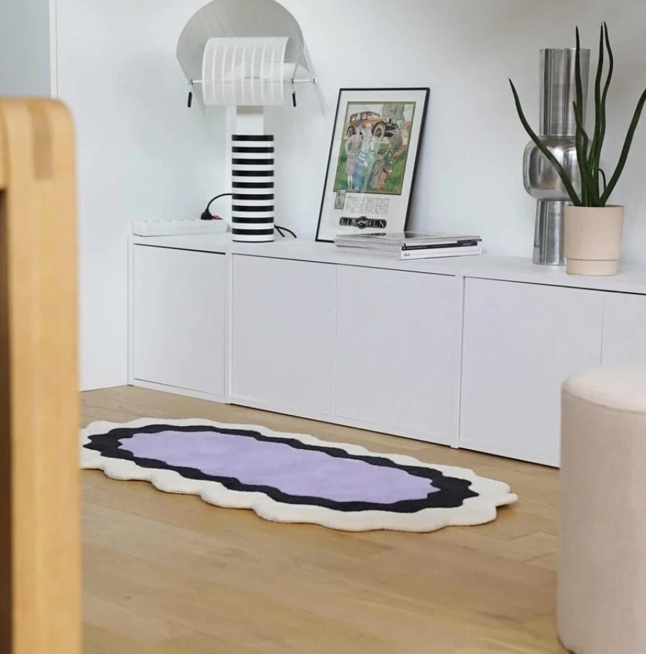 Scallop Style Handmade Wool Rug – A Statement of Modern Elegance - Image 3 of 4