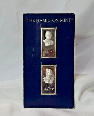 #ad .999 Fine Silver 1 Troy Oz Ingots Harry S Truman amp; JFK Presidents Sealed Set $179.95