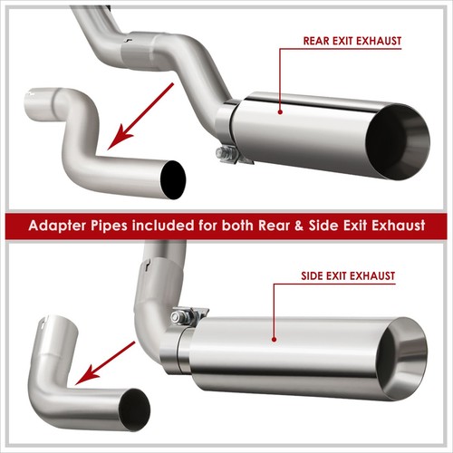 3.5" Muffler Tip Axle Cat Back Exhaust System for 15-20 Ford F150 2.7/3.5L/5.0L - Picture 4 of 9