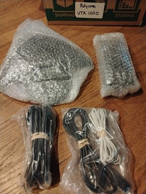 Polycom VTX 1000 Conference Phone System w/ Universal Module & Cables