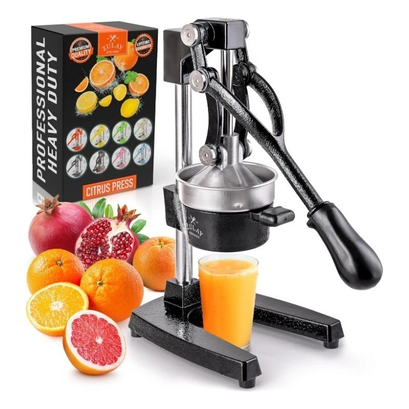 Cast-Iron Orange Juice Squeezer Lemon Easy-to-Clean Stainless Steel Sturdy New