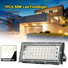 50W LED Security Floodlight Flood Lights Indoor Outdoor Garden Waterproof Lamp