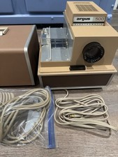 Argus 500 Electromatic 35mm Desktop Slide Projector Manual Focus w/ Case