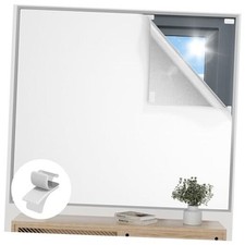 Blackout Curtains for Bedroom, 63" x 57" Temporary Blackout 57"W x 63"H White