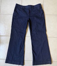 Vintage Lauren Jeans Co Ralph Lauren Wide Leg Dark Wash Stretch Denim Pants 16