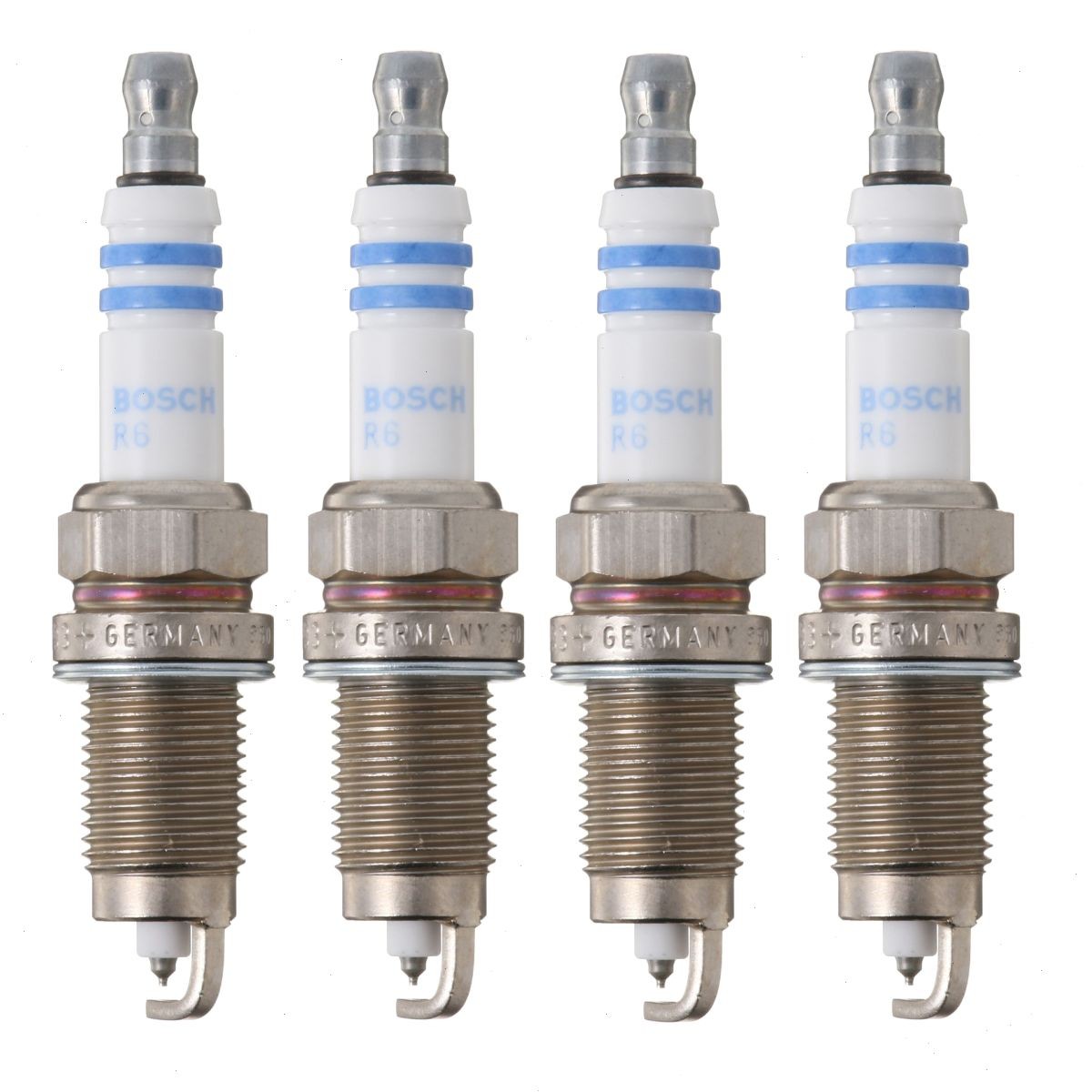 4 pc Bosch Double Platinum Spark Plugs for 2001-2006 Volkswagen Golf 2.0L L4 yc