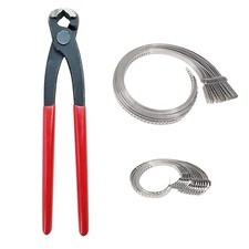 CV Boot Clamp Pliers Tool with 30 Pcs CV Boot Clamp Kit, 15PCS Large and 15PCS