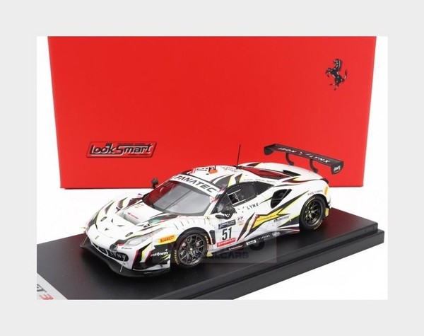 1:43 Looksmart Ferrari 488 Gt3 Evo #51 24H Spa 2022 Calado Molina LSRC151 Modell-image
