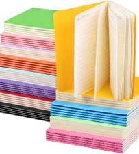 Mini Lined Notebooks Bulk 60 Packs A6 (4.25x5.5 in) Small Pocket Notebooks Ruled
