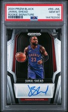 2024 Prizm Black NBA Jamal Shead Rookie Signature #RS-JML PSA 10