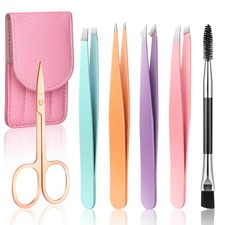 Tweezers Set for Women and Men Facial Hair, Precision Tweezer Multi-colored