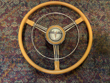 Restored 1941 Buick Steering Wheel Complete With Horn Ring And Button