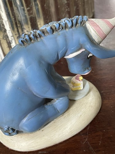 Michel & Co Disney Classic Eeyore Birthday Figurine Decor Rare Find🦄 - Picture 5 of 8