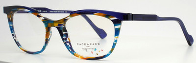FACE A FACE Typpo 1 Col. 5030 Blue Womens Cat Eye Eyeglasses 50-17-143 B:39