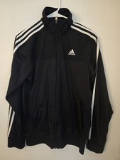 adidas Men's Essentials 3-Stripes Track Jacket Back Size Small