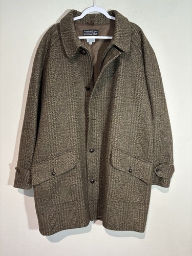 J.Peterman Company Wool Tweed Jacket Made In Ireland By Jonathan Richard Sz XL - Picture 1 of 13