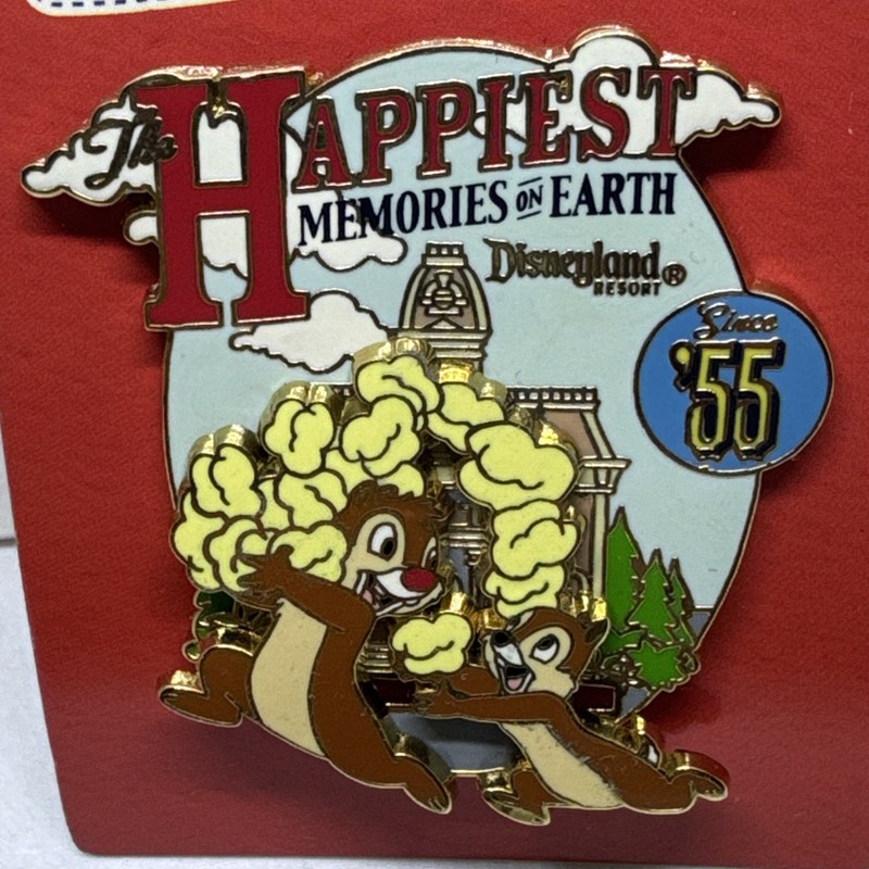 Disney Pin 74736 DLR Chip Dale Happiest Memories On Earth Since 55 First Release