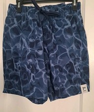 New Men's Lined Swim Shorts Size Small 28-30 Blue George Above The Knee