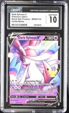 Carte promozionali Dark Sylveon V SWSH134 SWSH: Spada e Scudo Holo CGC 10