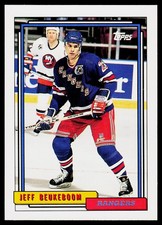 Jeff Beukeboom, 1992-93 Topps, #57, New York Rangers,