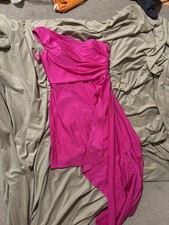 Hot Pink A Line Homecoming Dress