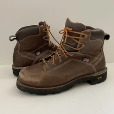DANNER Quarry USA Men's Brown Boot - 6” Alloy Toe Size 13 Width D with Box