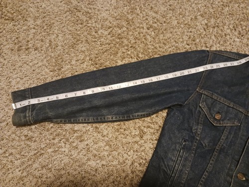 Vintage Levis Denim Trucker Jacket Mens Size 38R 70506-0216 USA Made 80s 90s by Levi's, $49.95 - Photo 17