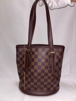 Louis Vuitton Damier Marais Bucket Tote Bag Damier Canvas Brown From Japan