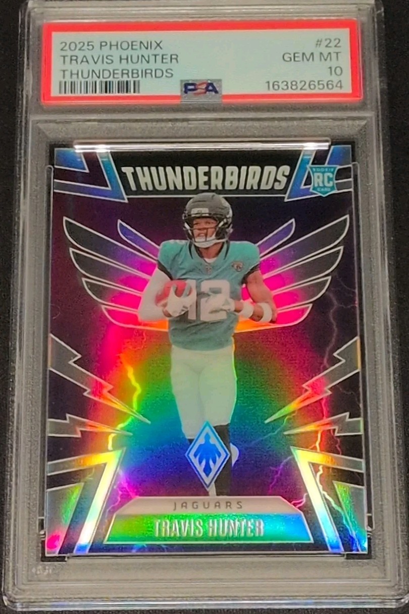 2025 Phoenix Thunderbirds Travis Hunter #22 (RC) Rookie PSA 10 JAGUARS