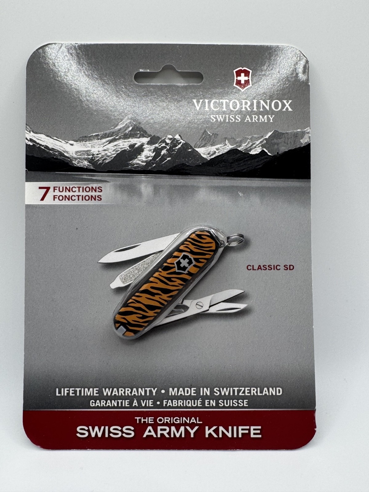 Victorinox Classic SD Tiger Swiss Army Knife New Sealed in Blister Pack