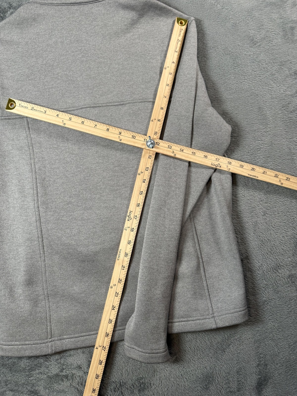 Turtleson Snap Pullover Mens Medium Gray Mock Nec… - image 12