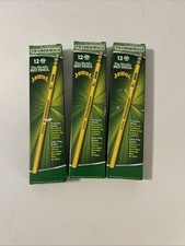 Dixon Ticonderoga 13872 Woodcase Pencil HB 2 Yellow- 12-Count-3 Packs-Unsharpen