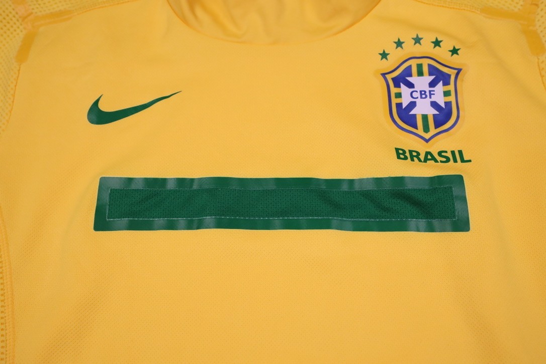 Brazil 2011/12 Home Long Sleeve Player Jersey Nike Dri-Fit Men's