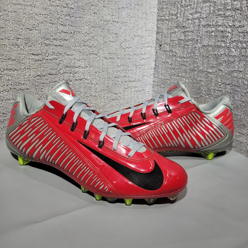 Nike Vapor Carbon Elite 2014 TD Ohio State Men's Size 15 Red Black Silver - Image 3 of 4